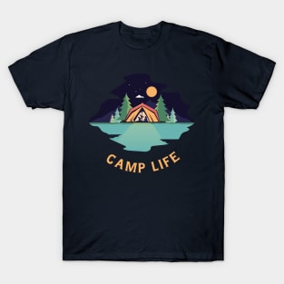 Camping in Wonderlust and Hiking trail Gift for Camper T-Shirt